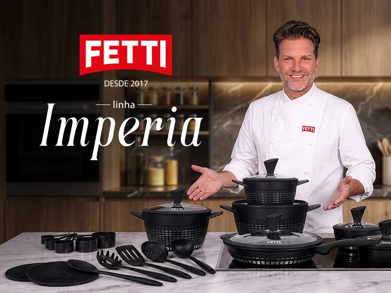Linha Riviera da Fetti com o chef Carlos Bertolazzi