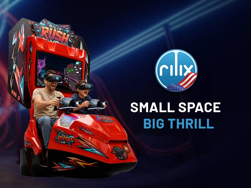 Peça da Rilix para o mercado americano com o slogan Small Space. Big Thrill.